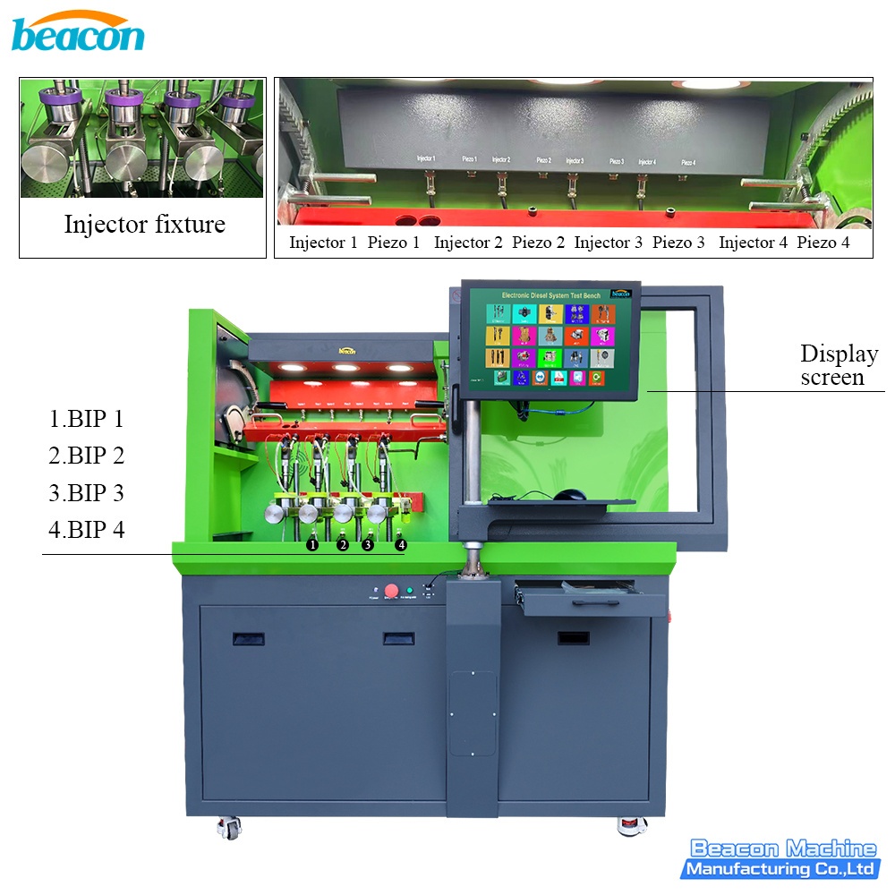 {CR304S Common Rail Injector Testing CRDI Test Bench Fuel Injector Test Stand to Test 4 Injectors}