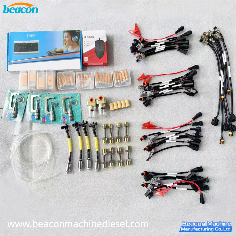 {CR304S Common Rail Injector Testing CRDI Test Bench Fuel Injector Test Stand to Test 4 Injectors}