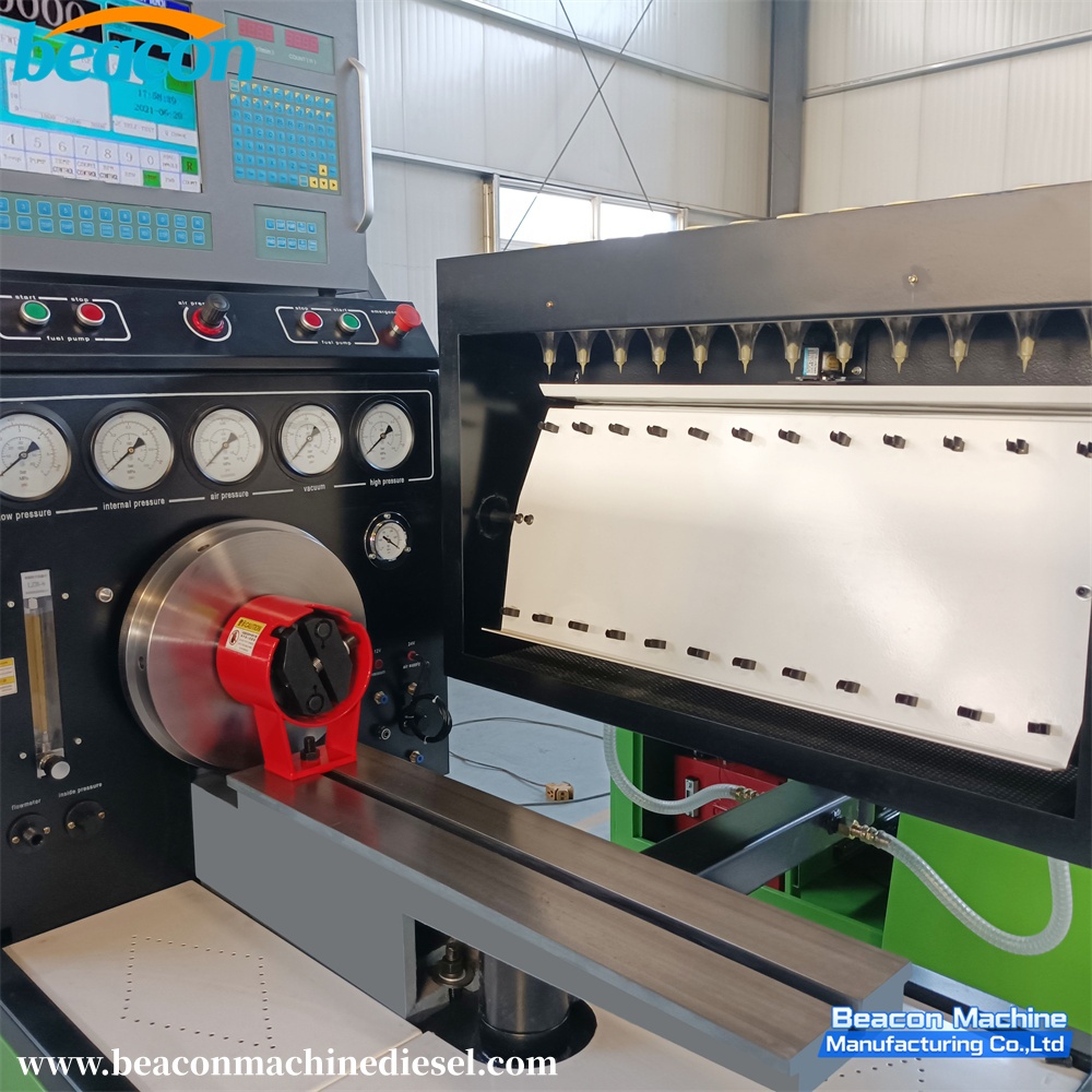 {Diesel Injection Pump Auto Repair Calibration Machine BC4000 12 Cylinder Electrical Injector Flow Bench Test Stand}