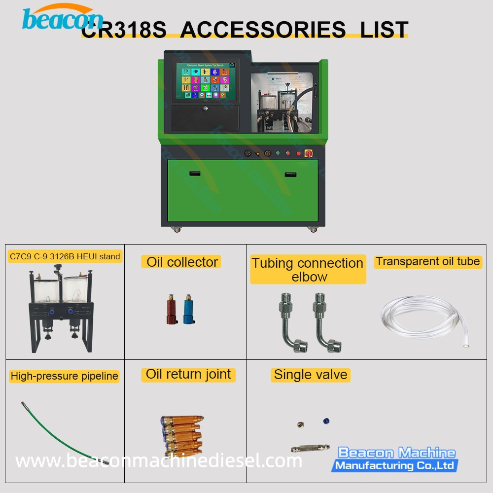 {CR318S diesel Fuel Common Rail Injector and CAT C7 C9 C-9 HEUI test Bench Bank}