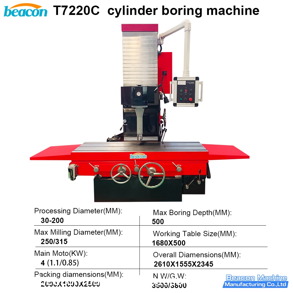 {T7220C Vertical Cylinder Boring Machine for Vehicle & Tractor Engine Cylinder Liner Boring & Fine Machining}