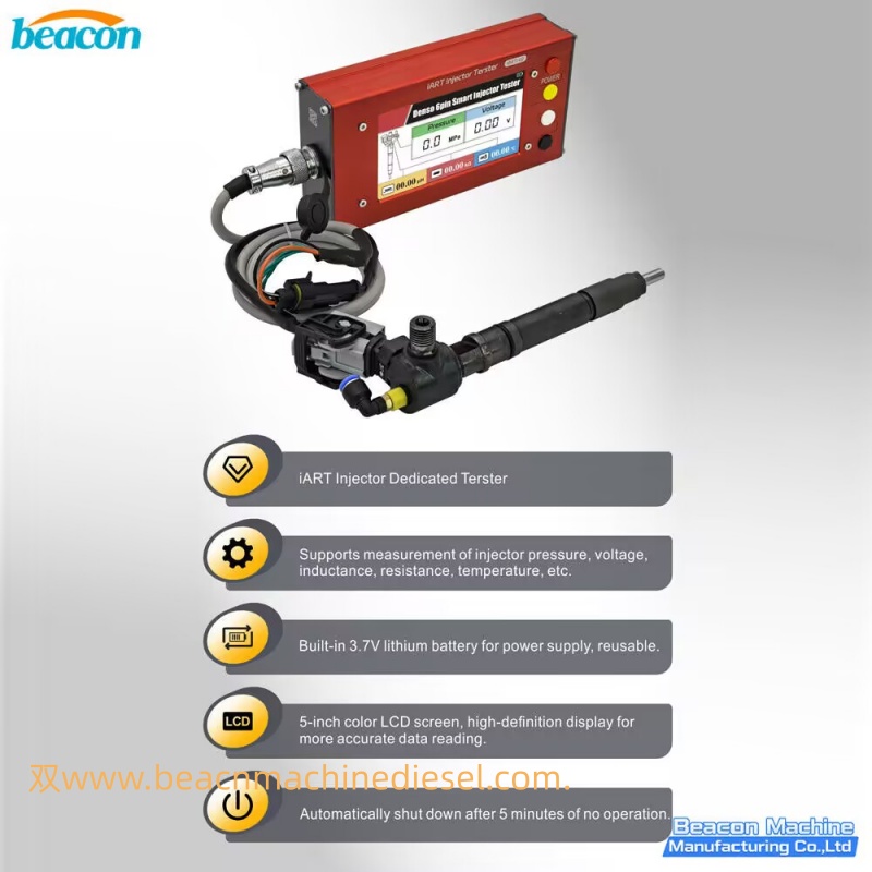{For Denso 6-Pin Portable IART-3 Injector Tester Smart Injectors Testing Voltage Inductance Resistance Temperature Pressure}