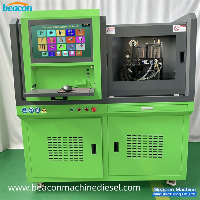 {CR318-PRO HEUI Common Rail Injector Test Bench for CAT C7 C9 3126 Fuel Injection Calibration Machine}