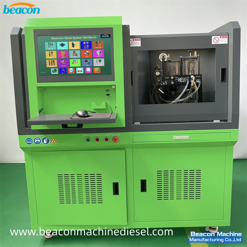 {CR318-PRO HEUI Common Rail Injector Test Bench for CAT C7 C9 3126 Fuel Injection Calibration Machine}