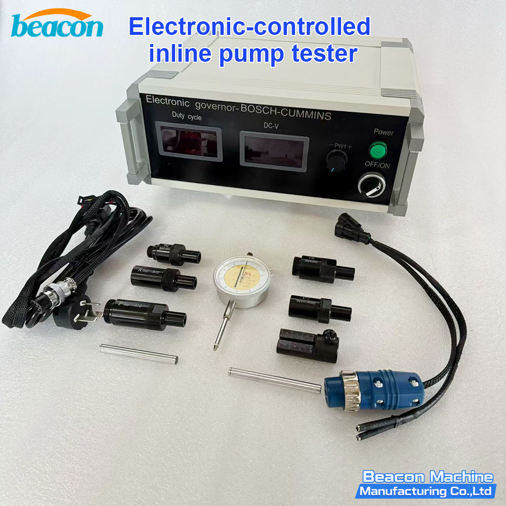 {Electronically Controlled In-line Pump Tester}