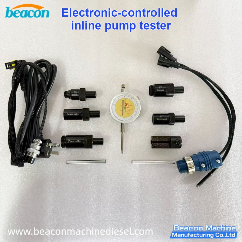 {Electronically Controlled In-line Pump Tester}