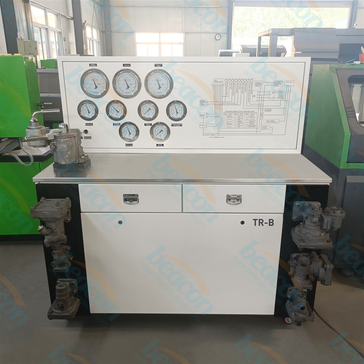 {TR-B Railway Train Brake Valve Test Bench for JZ-7 Locomotive Brake System}