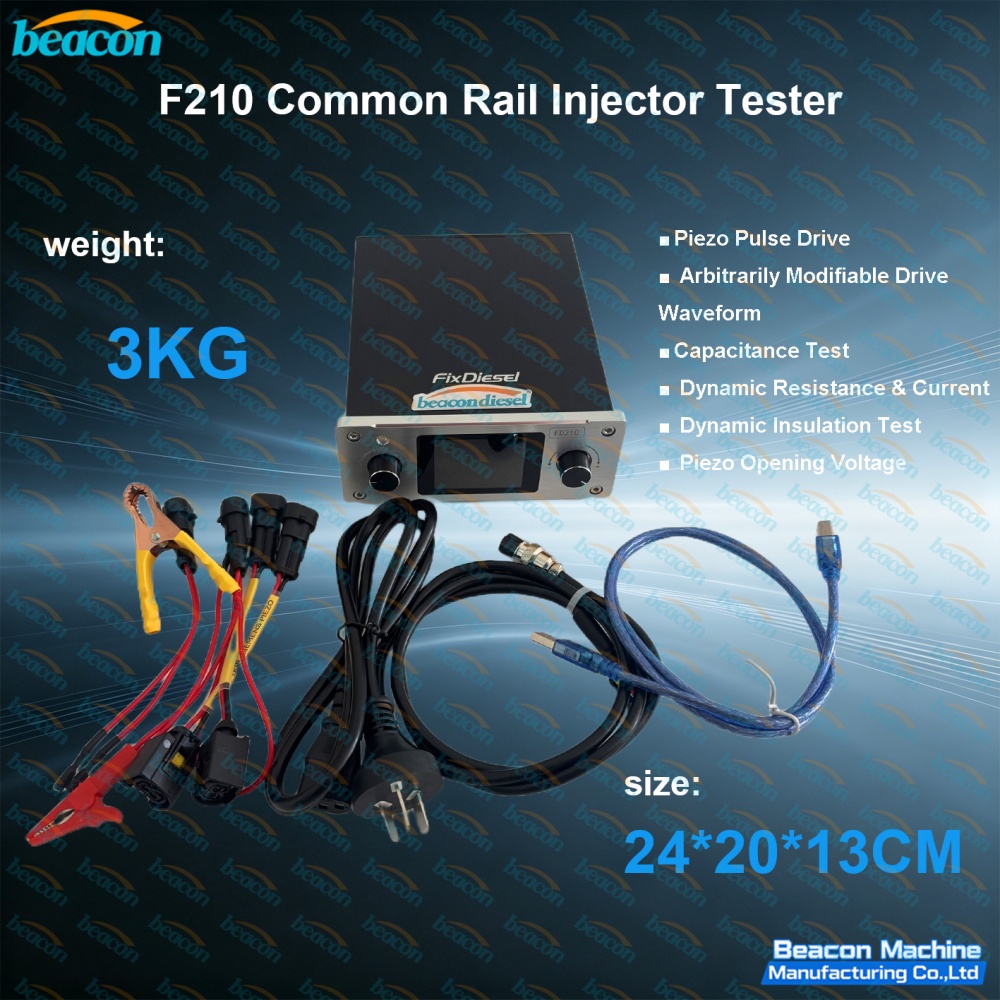 {F210 Common Rail Injector Tester for Piezo Injectors with Dynamic Insulation Test}
