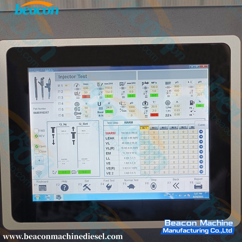 Diesel Fuel Piezo Injector Test Equipment