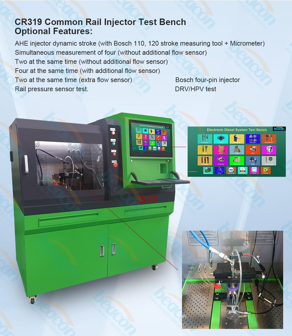 Common Rail Diesel Fuel Injector Test Bench
