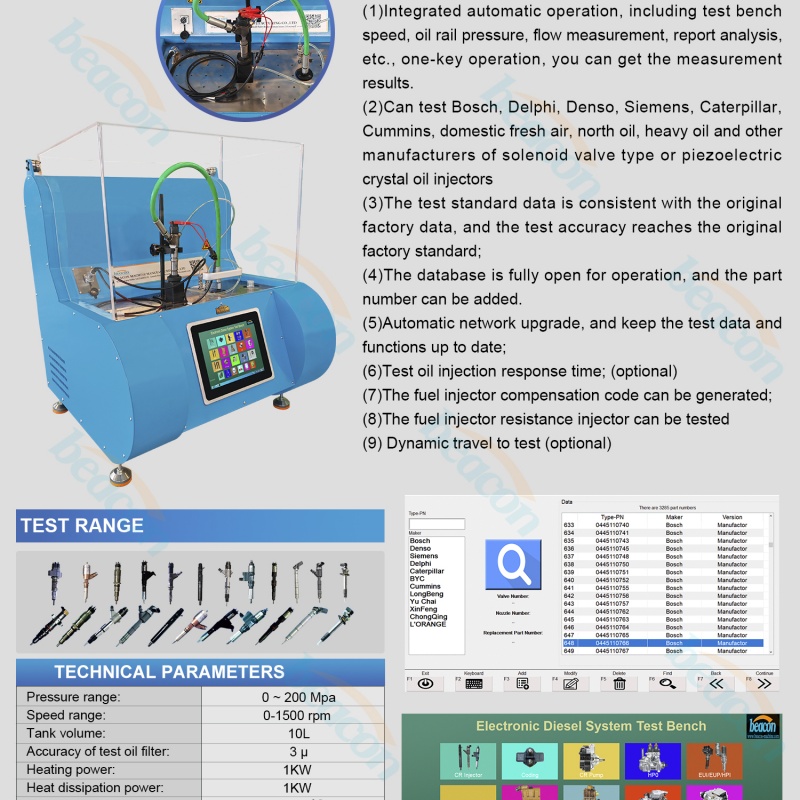  Common Rail Injector Coding Test Bench