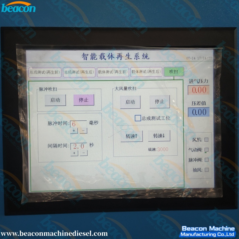 DPF-BLA High Temperature Regeneration Equipment Diesel Cleaning Machine