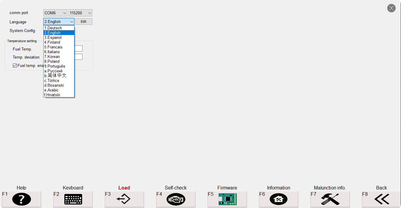 Diesel Test Bench Software System 