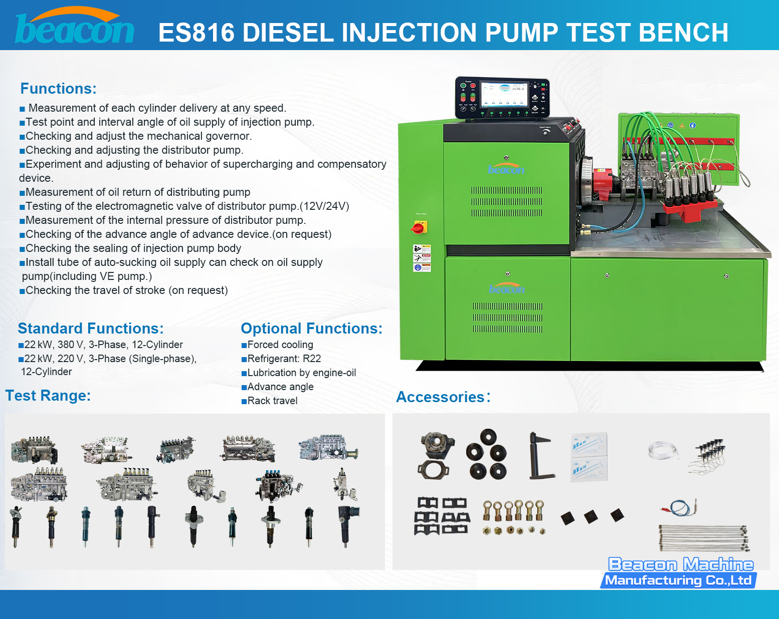 6 Diesel Injection Pump Test Bench